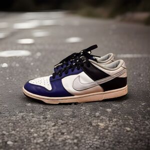 Nike Dunk Low Royal Blue Midnight White Mens Casual Sneakers FQ8826 100 Sz 9.5